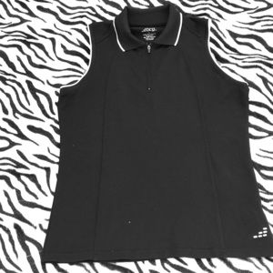 B C G black and white top